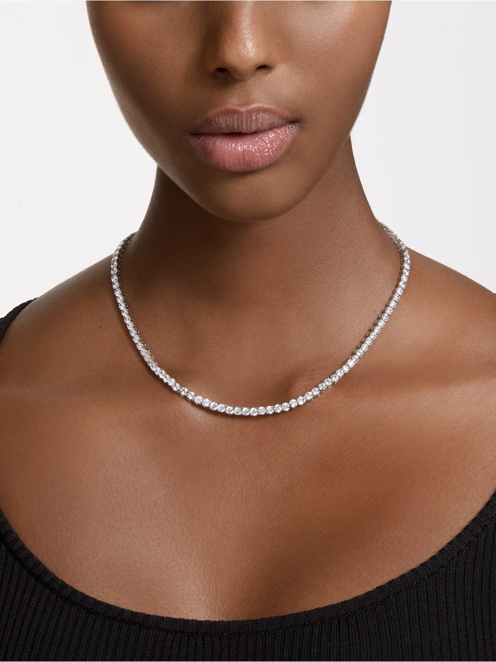 NWOT Swarovski Matrix Tennis Necklace